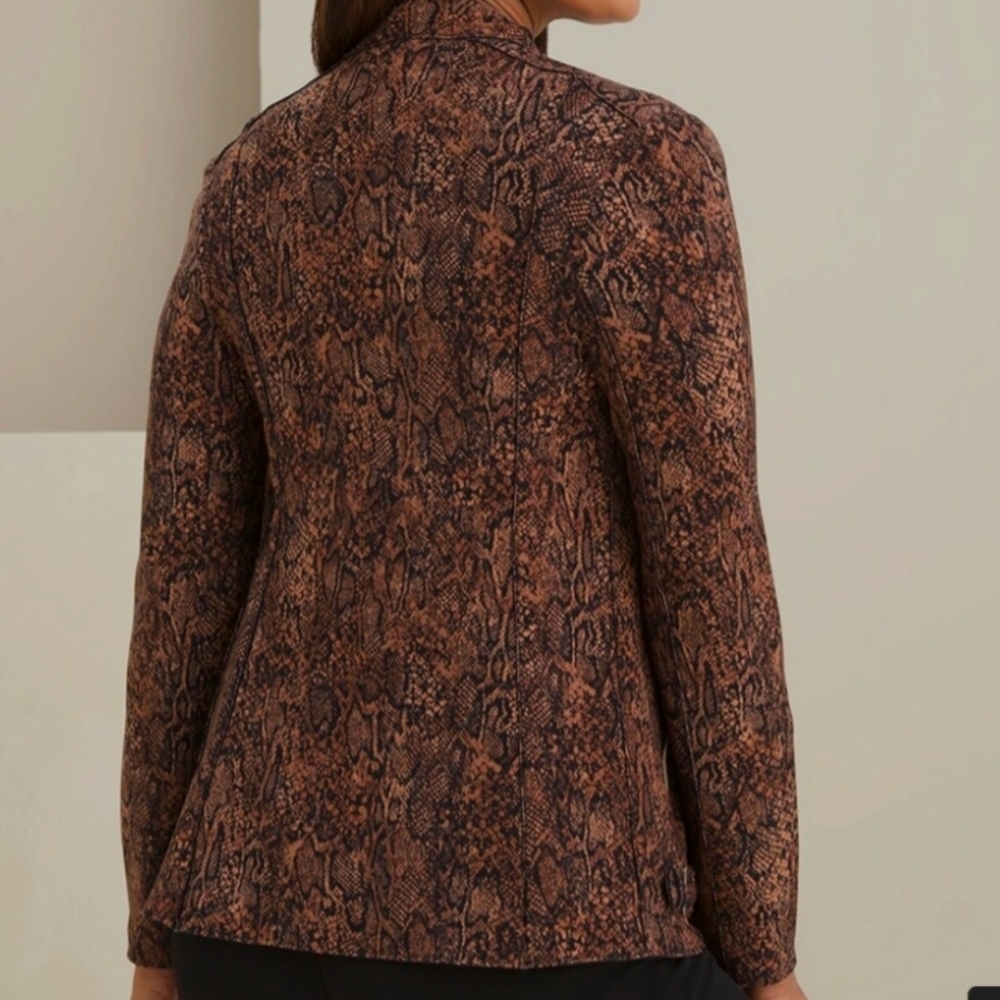 Python Print Moto Jacket  (NWNT) - Picture 11 of 15